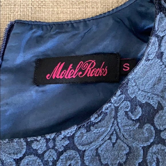 Navy Motel Rocks dress - Picture 3 of 4